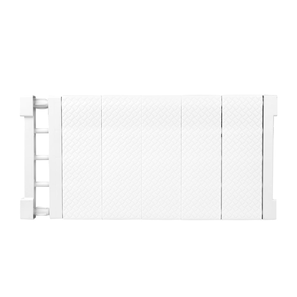 White adjustable cupboard shelf, 50–80 cm — supplier model HOM-63098