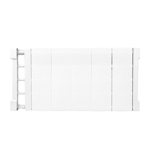 White adjustable cupboard shelf, 50–80 cm — supplier model HOM-63098