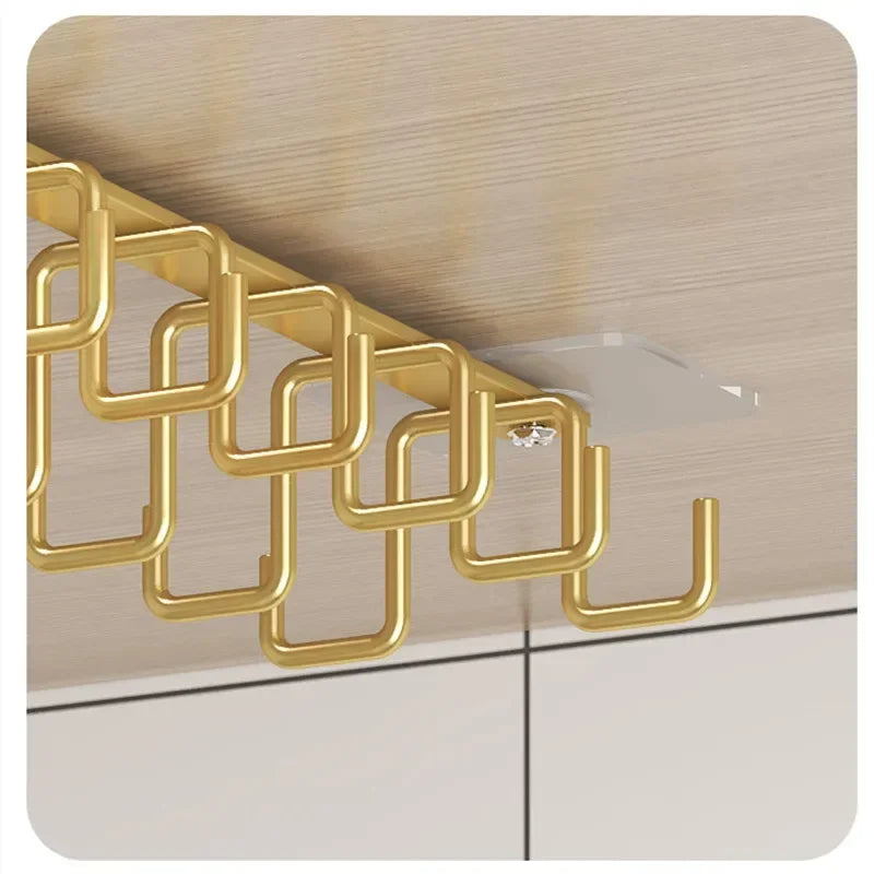 Under-Shelf Double Hooks – Gold