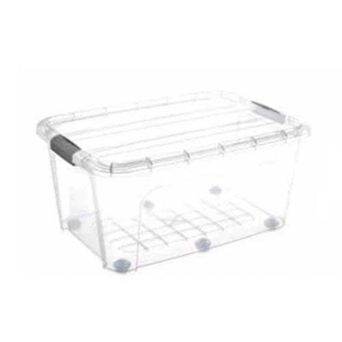 75L Clear Storage Box with Wheels